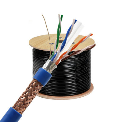 qualidade  SFTP NETWORK CABLES CAT 6 CAT6 CAT6A CAT7 305M STP Cat6 FTP CPR LAN CABLE 23AWG COPPER 1000FT LSZH sftp ax fábrica