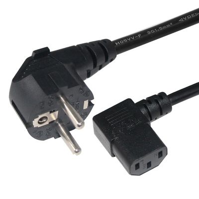 qualidade  Waterproof 2pin EU Standard Power Cord IEC 320 Home Appliance C13 Mains Cord European VDE Plug fábrica